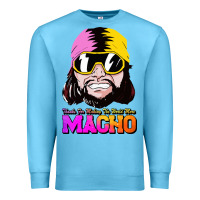 Ocean Blue randy wrestler Premium Sweatshirt - artisFamous