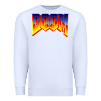 White doom video game Premium Sweatshirt - artisFamous