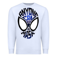 White anyone can wear the mask Premium Sweatshirt - artisFamous