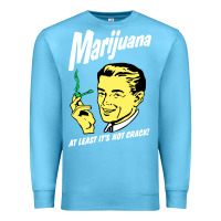 Ocean Blue smoking marijuana Premium Sweatshirt - artisFamous