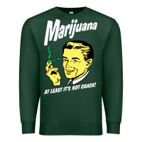 Sports Green smoking marijuana Premium Sweatshirt - artisFamous