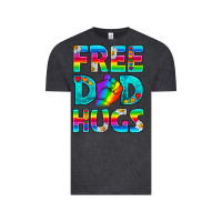 Vintage Black Pride LGBTQ Free Dad Hugs Vintage Tee - BundleAndBundleShop