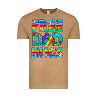 Vintage Camel Pride LGBTQ Free Dad Hugs Vintage Tee - BundleAndBundleShop