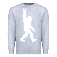 Heather Grey funny bigfoot rock and roll t shirt for sasquatch believers Premium Sweatshirt - artisFamous