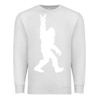 Oatmeal Heather funny bigfoot rock and roll t shirt for sasquatch believers Premium Sweatshirt - artisFamous