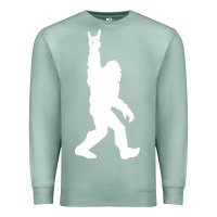 Seafoam funny bigfoot rock and roll t shirt for sasquatch believers Premium Sweatshirt - artisFamous