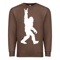 Chestnut funny bigfoot rock and roll t shirt for sasquatch believers Premium Sweatshirt - artisFamous