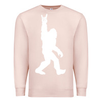 Pale Pink funny bigfoot rock and roll t shirt for sasquatch believers Premium Sweatshirt - artisFamous