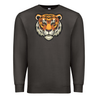 Smoke tiger vector face Premium Sweatshirt - artisFamous