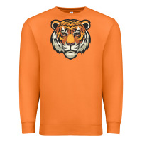 Carrot tiger vector face Premium Sweatshirt - artisFamous