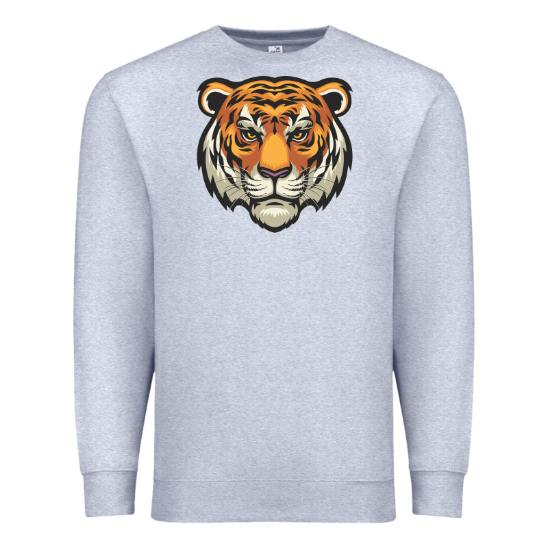 Tiger Vector Face Premium Sweatshirt by artisFamous | Teevron