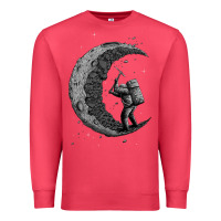 Cardinal digging the moon Premium Sweatshirt - artisFamous