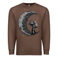 Chestnut digging the moon Premium Sweatshirt - artisFamous