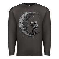 Smoke digging the moon Premium Sweatshirt - artisFamous