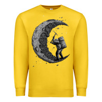 Lemon digging the moon Premium Sweatshirt - artisFamous