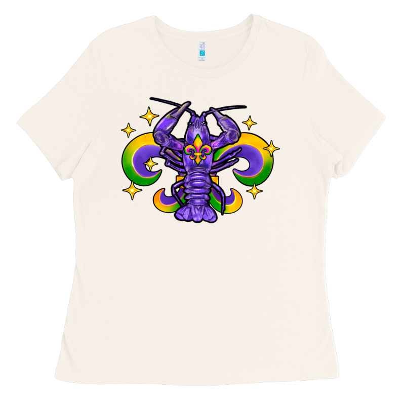 Mardi Gras Crawfish Ladies Tee by FaDigitalArtStudio | Teevron