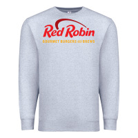 Heather Grey Resto Red Robin Premium Sweatshirt - artisFamous
