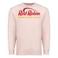 Pale Pink Resto Red Robin Premium Sweatshirt - artisFamous