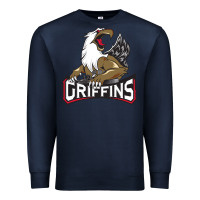 Navy The Griffins, Grand Rapids Premium Sweatshirt - artisFamous