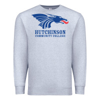 Heather Grey Hutchinson Community College Premium Sweatshirt - artisFamous