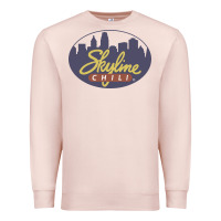 Pale Pink Skyline Chili Resto Premium Sweatshirt - artisFamous