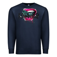 Navy falling in reverse ban drock Premium Sweatshirt - artisFamous