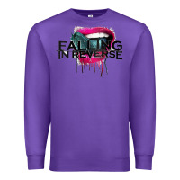 Purple falling in reverse ban drock Premium Sweatshirt - artisFamous