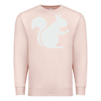Pale Pink squirrel Premium Sweatshirt - artisFamous