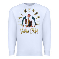 White jimi hendrix Premium Sweatshirt - artisFamous