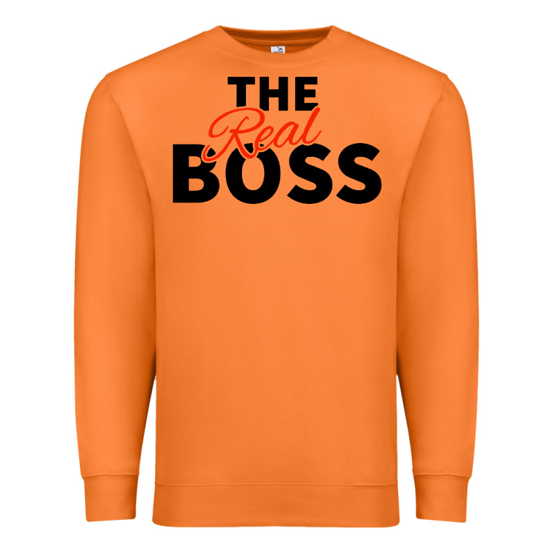 The Real Boss Matching Couple Premium Sweatshirt by artisFamous | Teevron