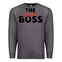 Charcoal Heather the real boss matching couple Premium Sweatshirt - artisFamous
