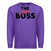 Purple the real boss matching couple Premium Sweatshirt - artisFamous