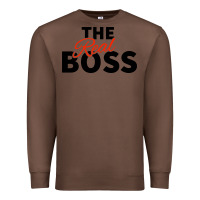 Chestnut the real boss matching couple Premium Sweatshirt - artisFamous