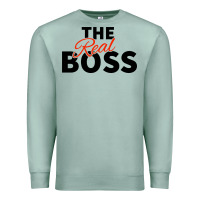 Seafoam the real boss matching couple Premium Sweatshirt - artisFamous