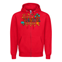 Red one thankful nana Zipper Hoodie - JahusDesignShop