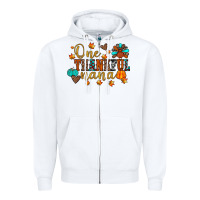 White one thankful nana Zipper Hoodie - JahusDesignShop