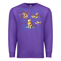 Purple calvin and hobbes Premium Sweatshirt - artisFamous