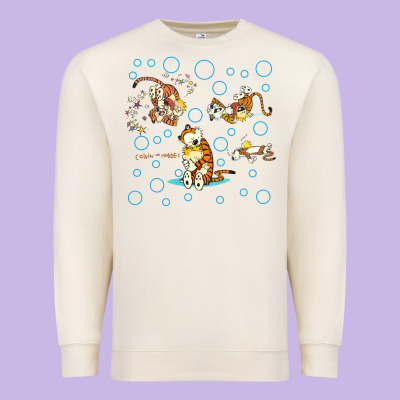 Calvin And Hobbes Premium Sweatshirt Designed By Artisfamous