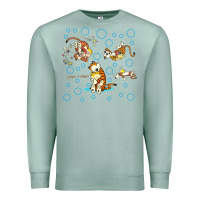 Seafoam calvin and hobbes Premium Sweatshirt - artisFamous