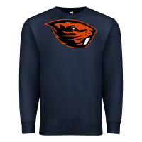 Navy oregon merch tee Premium Sweatshirt - artisFamous