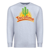 Heather Grey Resto Tacotime Premium Sweatshirt - artisFamous