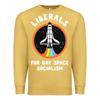 Antique Gold liberals for gay space socialism Premium Sweatshirt - artisFamous