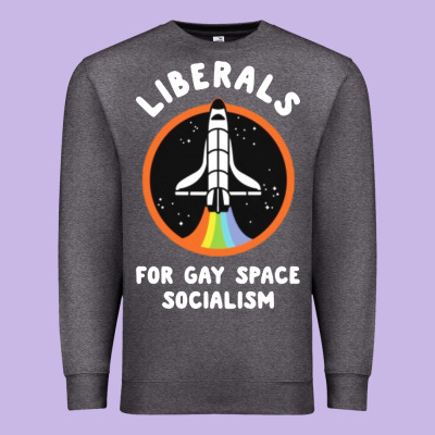 Liberals For Gay Space Socialism Premium Sweatshirt Designed By Artisfamous
