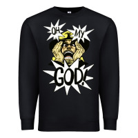 Black oh my god Premium Sweatshirt - artisFamous