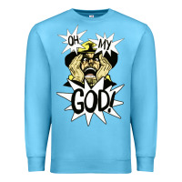 Ocean Blue oh my god Premium Sweatshirt - artisFamous