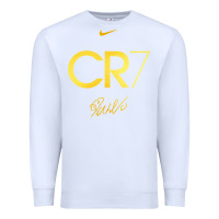 White cr7 graphic Premium Sweatshirt - artisFamous