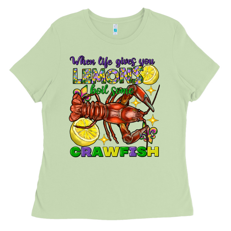 When Life Gives You Lemons Boil Some Crawfish Ladies Tee by FaDigitalArtStudio | Teevron