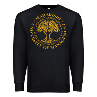 Black Maharishi International College Premium Sweatshirt - artisFamous