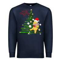 Navy Winnie The Pooh- Merry christmas Premium Sweatshirt - artisFamous
