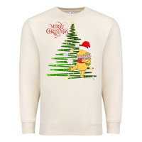 Sandshell Winnie The Pooh- Merry christmas Premium Sweatshirt - artisFamous